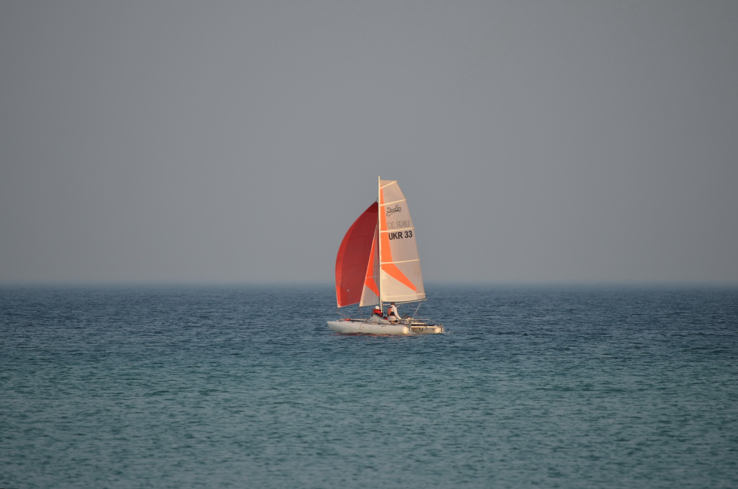 Inflatable sailing catamaran Ducky17