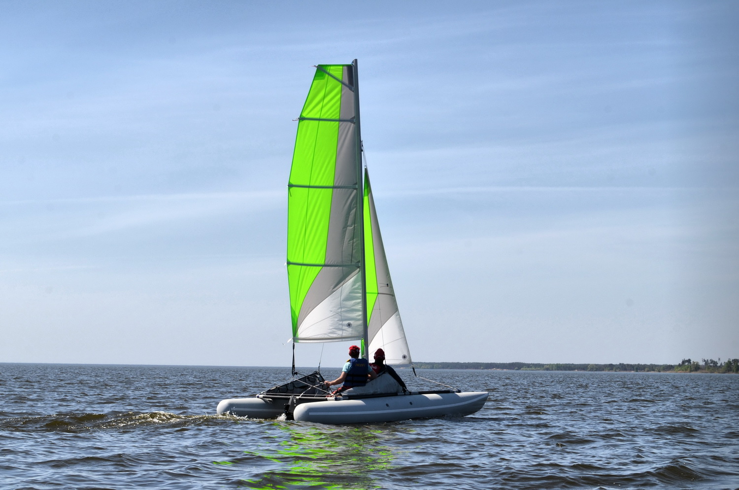 Inflatable sailing catamaran Ducky16
